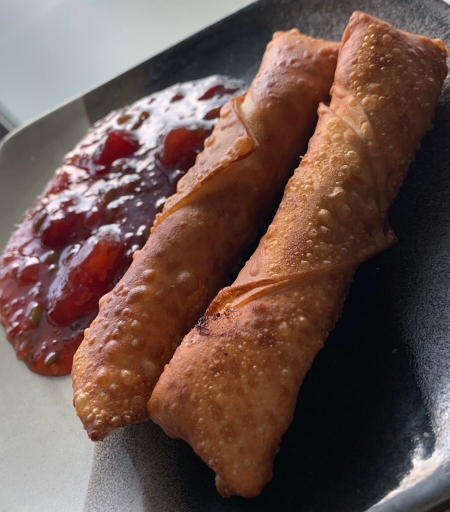 Sandy V's sweet jalapeño eggrolls